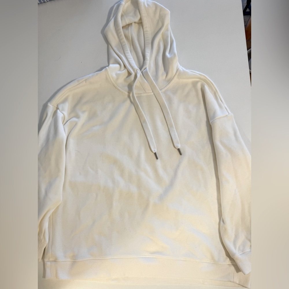 White cotton XL hoodie